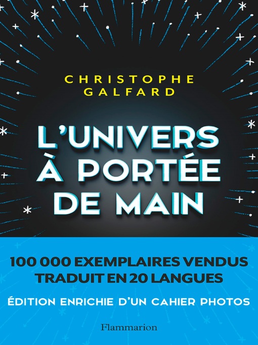 Title details for L'Univers à portée de main by Christophe Galfard - Wait list